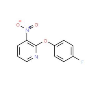 2-(4-Fluorophenoxy)-3-nitropyridine (CAS 147143-58-6) - chemical structure image