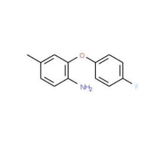 2-(4-Fluorophenoxy)-4-methylaniline - chemical structure image