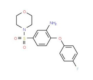 2-(4-fluorophenoxy)-5-(morpholin-4-ylsulfonyl)aniline - chemical structure image