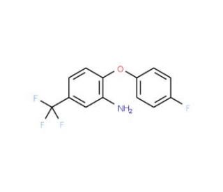 2-(4-Fluorophenoxy)-5-(trifluoromethyl)aniline - chemical structure image
