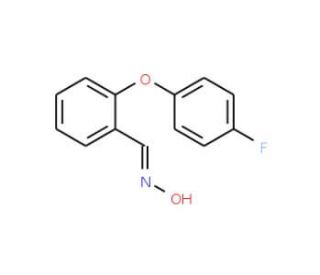 2-(4-Fluorophenoxy)benzenecarbaldehyde oxime - chemical structure image