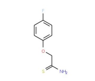 2-(4-fluorophenoxy)ethanethioamide (CAS 35370-93-5) - chemical structure image