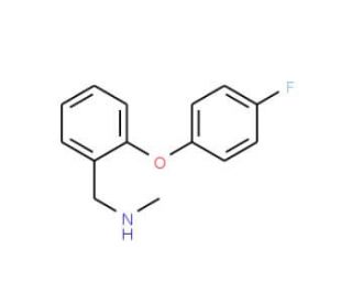 2-(4-Fluorophenoxy)-N-methylbenzylamine (CAS 833482-53-4) - chemical structure image