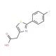 [2-(4-fluorophenyl)-1,3-thiazol-4-yl]acetic acid (CAS 17969-24-3) - chemical structure image
