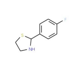 2-(4-Fluorophenyl)-1,3-thiazolane (CAS 67086-80-0) - chemical structure image