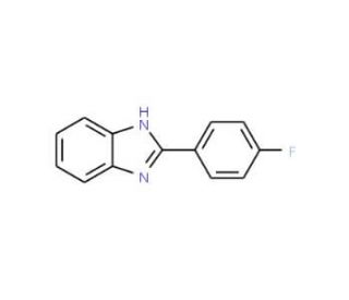 2-(4-Fluorophenyl)-1H-benzoimidazole (CAS 324-27-6) - chemical structure image