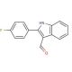 2-(4-Fluorophenyl)-1H-indole-3-carboxaldehyde (CAS 70093-12-8) - chemical structure image