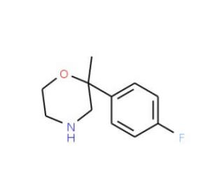 2-(4-Fluorophenyl)-2-methylmorpholine (CAS 109461-46-3) - chemical structure image