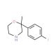 2-(4-Fluorophenyl)-2-methylmorpholine (CAS 109461-46-3) - chemical structure image