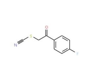 2-(4-Fluorophenyl)-2-oxoethyl thiocyanate (CAS 43045-16-5) - chemical structure image