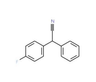 2-(4-Fluorophenyl)-2-phenyl acetonitrile (CAS 719-82-4) - chemical structure image