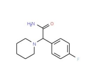 2-(4-Fluorophenyl)-2-piperidin-1-ylacetamide - chemical structure image