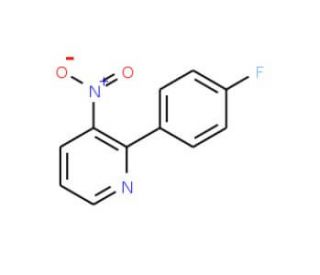 2-(4-Fluorophenyl)-3-nitropyridine (CAS 168267-36-5) - chemical structure image