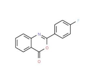 2-(4-Fluorophenyl)-4H-3,1-benzoxazin-4-one (CAS 18600-51-6) - chemical structure image