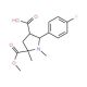 2-(4-Fluorophenyl)-5-(methoxycarbonyl)-1,5-dimethyl-3-pyrrolidinecarboxylic acid - chemical structure image