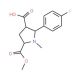2-(4-Fluorophenyl)-5-(methoxycarbonyl)-1-methyl-3-pyrrolidinecarboxylic acid - chemical structure image
