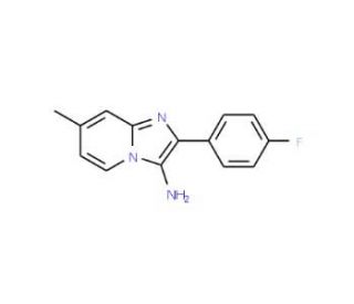 2-(4-fluorophenyl)-7-methylimidazo[1,2-a]pyridin-3-amine - chemical structure image
