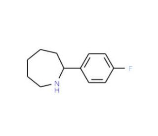 2-(4-Fluorophenyl)azepane (CAS 3466-82-8) - chemical structure image