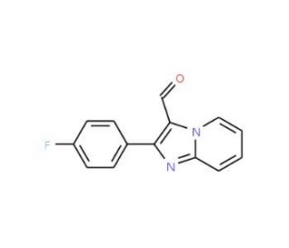 2-(4-Fluorophenyl)imidazo[1,2-a]pyridine-3-carbaldehyde (CAS 425658-37-3) - chemical structure image