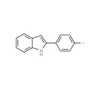 2-(4-Fluorophenyl)indole (CAS 782-17-2) - chemical structure image