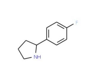 2-(4-fluorophenyl)pyrrolidine (CAS 72216-06-9) - chemical structure image