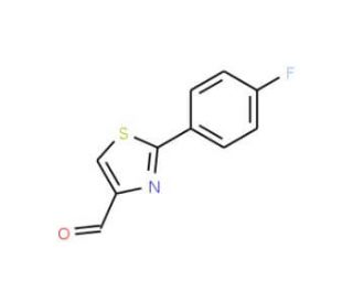 2-(4-Fluorophenyl)thiazole-4-carbaldehyde (CAS 875858-80-3) - chemical structure image