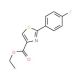 2-(4-Fluorophenyl)thiazole-4-carboxylic acid ethyl ester (CAS 132089-35-1) - chemical structure image