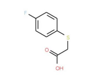 2-(4-Fluorophenylthio)acetic acid (CAS 332-51-4) - chemical structure image