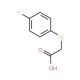 2-(4-Fluorophenylthio)acetic acid (CAS 332-51-4) - chemical structure image