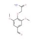 2-(4-formyl-2,6-dimethoxyphenoxy)acetamide - chemical structure image