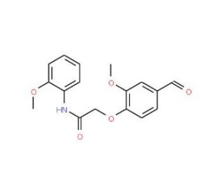 2-(4-Formyl-2-methoxy-phenoxy)-N-(2-methoxy-phenyl)-acetamide - chemical structure image