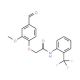2-(4-Formyl-2-methoxy-phenoxy)-N-(2-trifluoromethyl-phenyl)-acetamide - chemical structure image