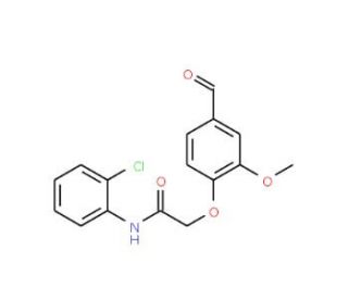 2-(4-Formyl-2-methoxyphenoxy)acetic acidN-(2-chlorophenyl)amide (CAS 247592-73-0) - chemical structure image