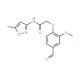 2-(4-formyl-2-methoxyphenoxy)-N-(5-methylisoxazol-3-yl)acetamide - chemical structure image