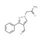 2-(4-Formyl-3-phenyl-1H-pyrazol-1-yl)acetamide - chemical structure image