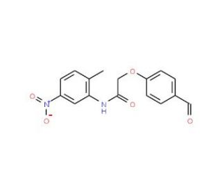 2-(4-Formyl-phenoxy)-N-(2-methyl-5-nitro-phenyl)-acetamide - chemical structure image