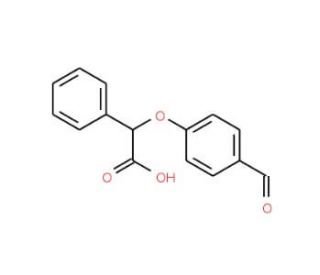 2-(4-Formylphenoxy)-2-phenylacetic acid - chemical structure image