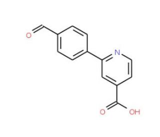 2-(4-Formylphenyl)isonicotinic acid (CAS 566198-44-5) - chemical structure image