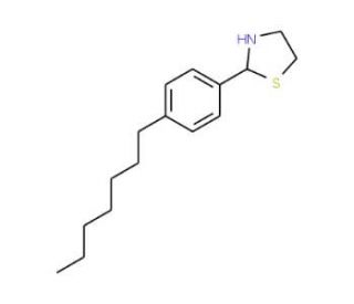 2-(4-Heptylphenyl)-1,3-thiazolane - chemical structure image