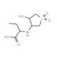 2-(4-Hydroxy-1,1-dioxo-tetrahydro-1lambda*6*-thiophen-3-ylamino)-butyric acid - chemical structure image