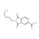 2-(4-Hydroxy-butyl)-1,3-dioxo-2,3-dihydro-1H-isoindole-5-carboxylic acid - chemical structure image