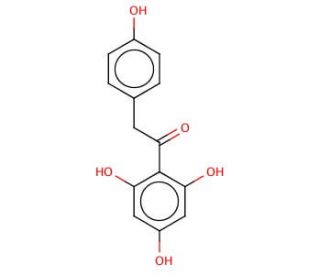 2-(4-Hydroxyphenyl)-1-(2,4,6-trihydroxyphenyl)ethanone (CAS 15485-65-1) - chemical structure image