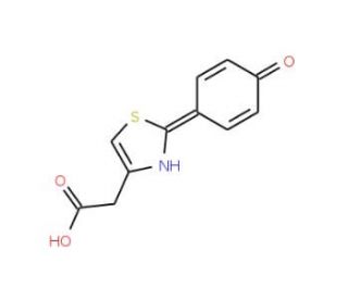 [2-(4-hydroxyphenyl)-1,3-thiazol-4-yl]acetic acid (CAS 23551-34-0) - chemical structure image