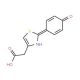 [2-(4-hydroxyphenyl)-1,3-thiazol-4-yl]acetic acid (CAS 23551-34-0) - chemical structure image