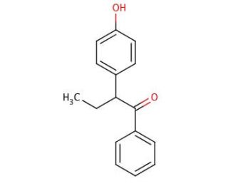 2-(4-Hydroxyphenyl)-1-phenyl-1-butanone (CAS 82413-28-3) - chemical structure image