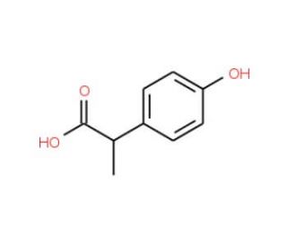 2-(4-Hydroxyphenyl)propionic acid (CAS 938-96-5) - chemical structure image