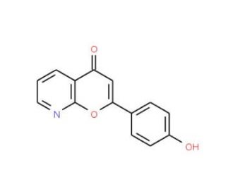 2-(4-Hydroxyphenyl)-pyrano[2,3-b]pyridin-4-one (CAS 884500-72-5) - chemical structure image