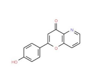 2-(4-Hydroxyphenyl)-pyrano[3,2-b]pyridin-4-one (CAS 884500-73-6) - chemical structure image