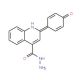 2-(4-Hydroxyphenyl)quinoline-4-carbohydrazide - chemical structure image