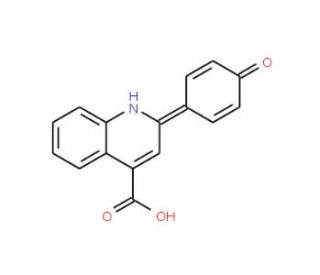 2-(4-hydroxyphenyl)quinoline-4-carboxylic acid (CAS 6952-34-7) - chemical structure image